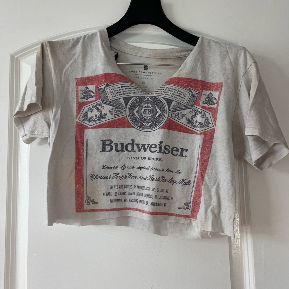 Budweiser cropped tee